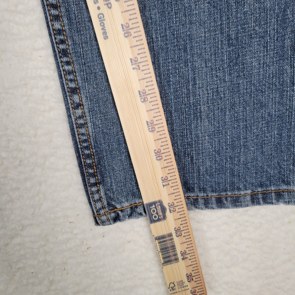 Levis 505 Regular Fit Jeans‎ Mens 36x32 Blue Medium Wash Straight Leg Denim - Picture 2 of 16
